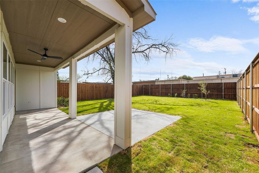 Exterior details and patio area of a home in , Dallas (Image 4). Exterior details and patio area of a home in , Dallas (Image 4).