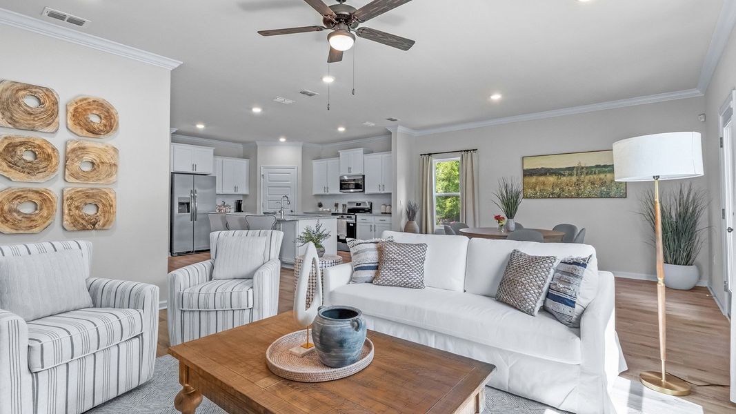 Furnished interior view inside a new home in Fallschase, Tallahassee (Image 33).