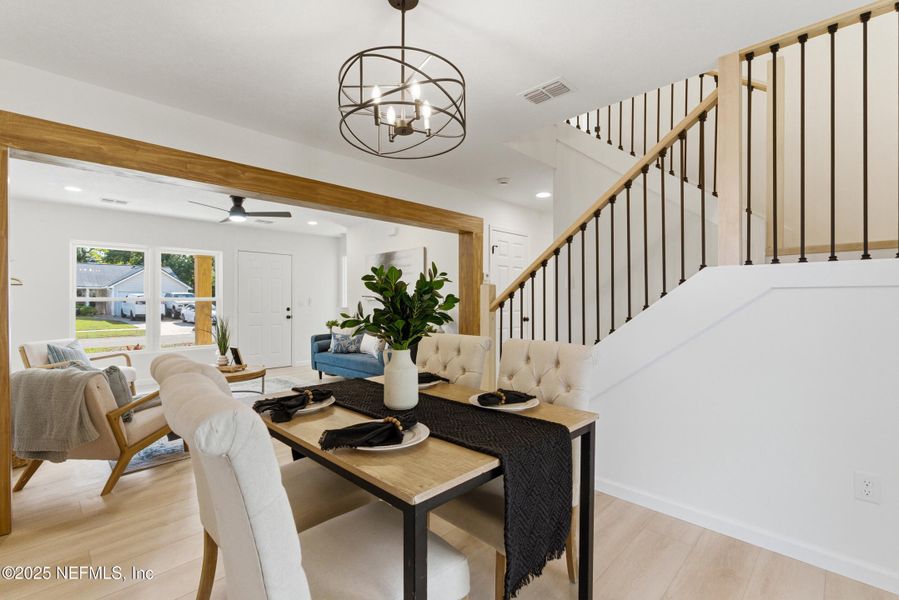 Furnished interior view inside a new home in , Jacksonville (Image 19).