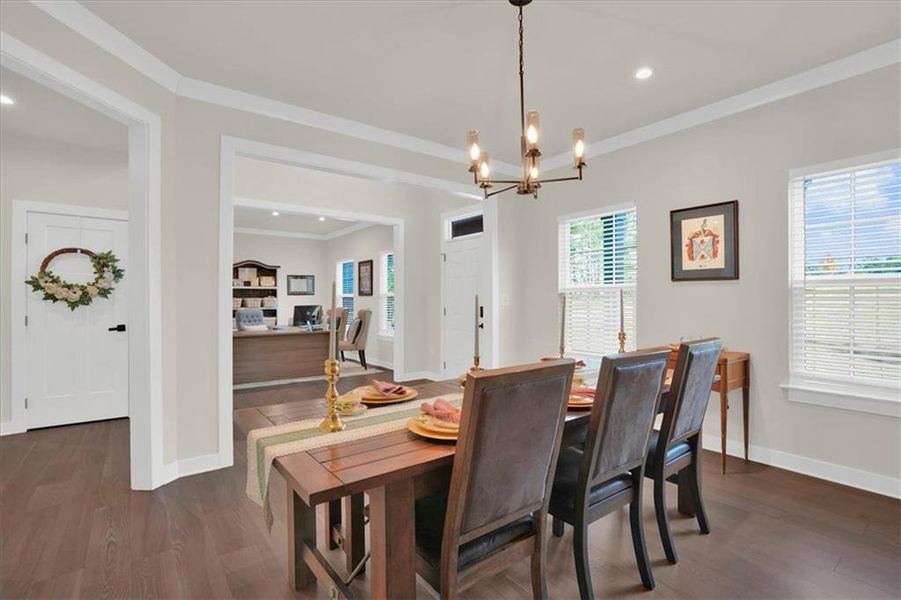 Furnished interior view inside a new home in , Fayetteville (Image 74).