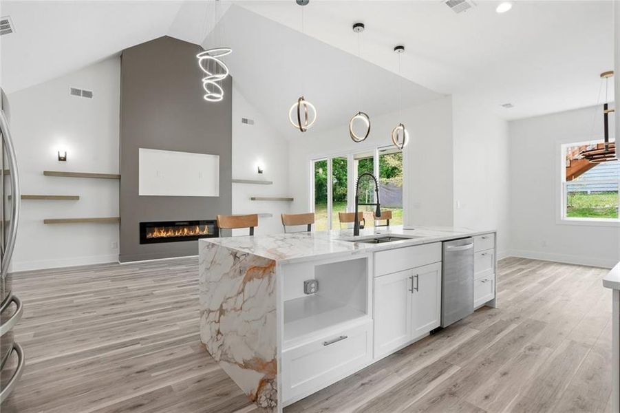 Furnished interior view inside a new home in , Stone Mountain (Image 5).