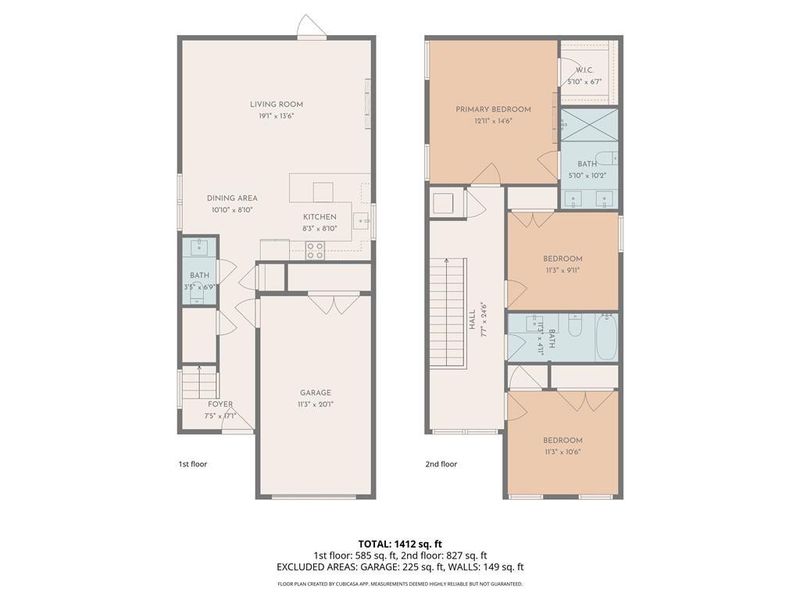 2D floor plan layout of this home in , Dawsonville, GA (Image 7).