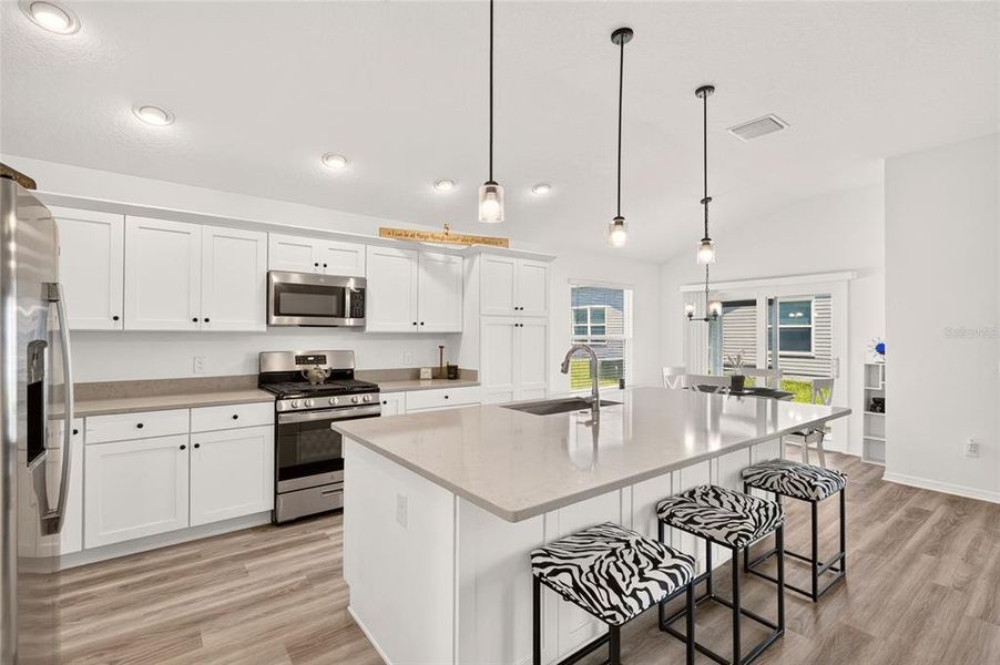 Furnished interior view inside a new home in , The Villages (Image 46).