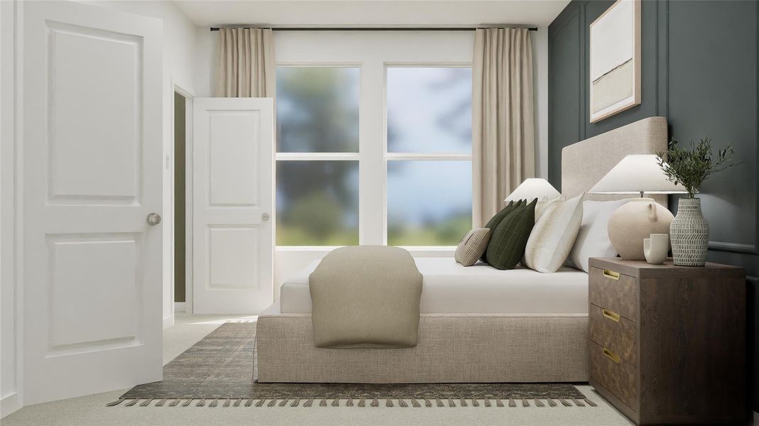 Furnished interior view inside a new home in Waterstone: Classic Collection, Kyle (Image 16).