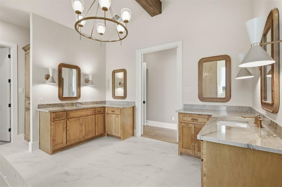 Furnished interior view inside a new home in Dean Farms, Lucas (Image 13).