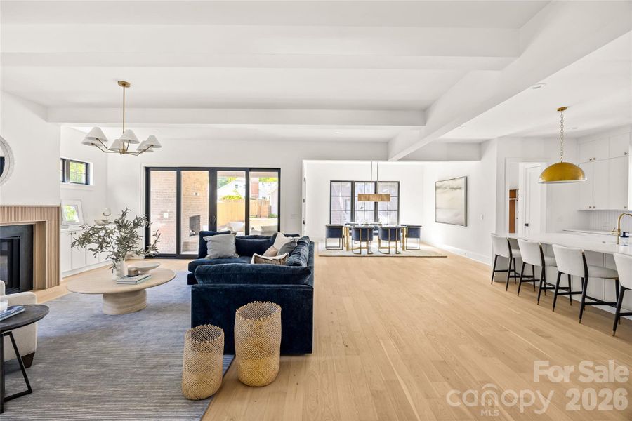 Furnished interior view inside a new home in , Charlotte (Image 8).
