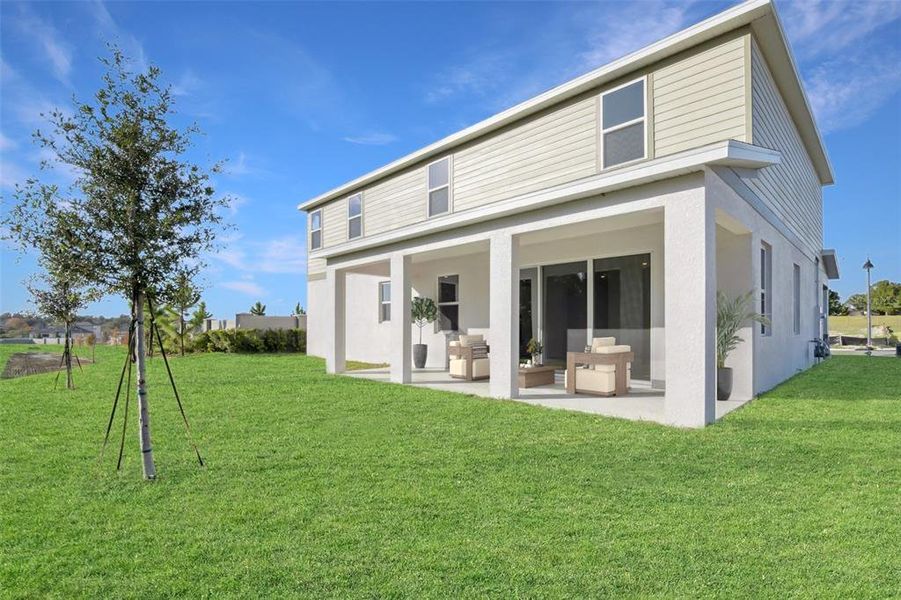 Exterior details and patio area of a home in Eden Crest, Apopka (Image 27).