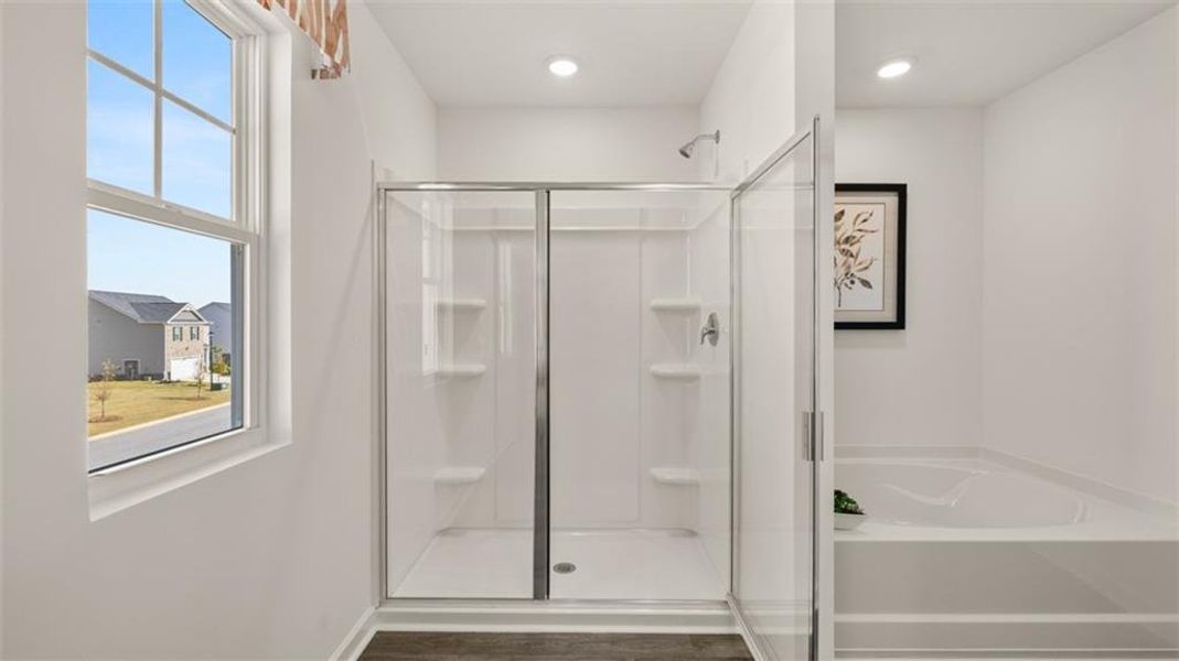 Furnished interior view inside a new home in Locust Grove Station - Cedar Ridge, Locust Grove (Image 15).