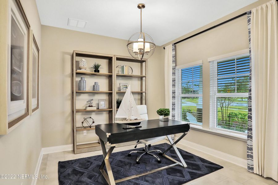Furnished interior view inside a new home in Silver Landing at SilverLeaf, St. Augustine (Image 24).