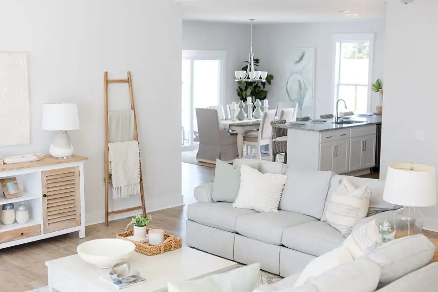 Representative furnished interior of a home built from the Laurel by Stevens Fine Homes in The Bluffs at Lake Waccamaw, Lake Waccamaw (Image 11).