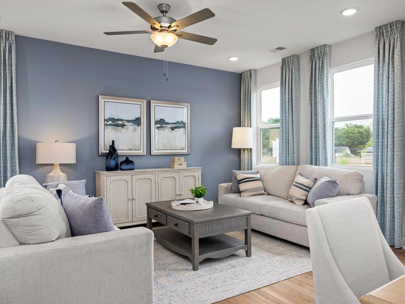Representative furnished interior of a home built from the The Graham Exterior by Davidson Homes LLC in Springvale, Willow Spring (Image 12).
