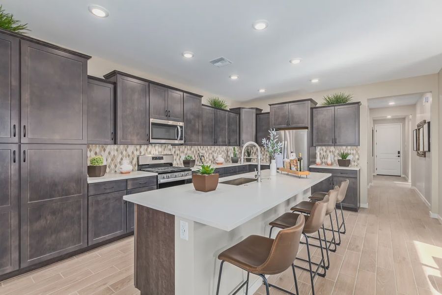 Representative furnished interior of a home built from the 2028 by Elliott Homes in Camilo at Santana, Yuma (Image 16).