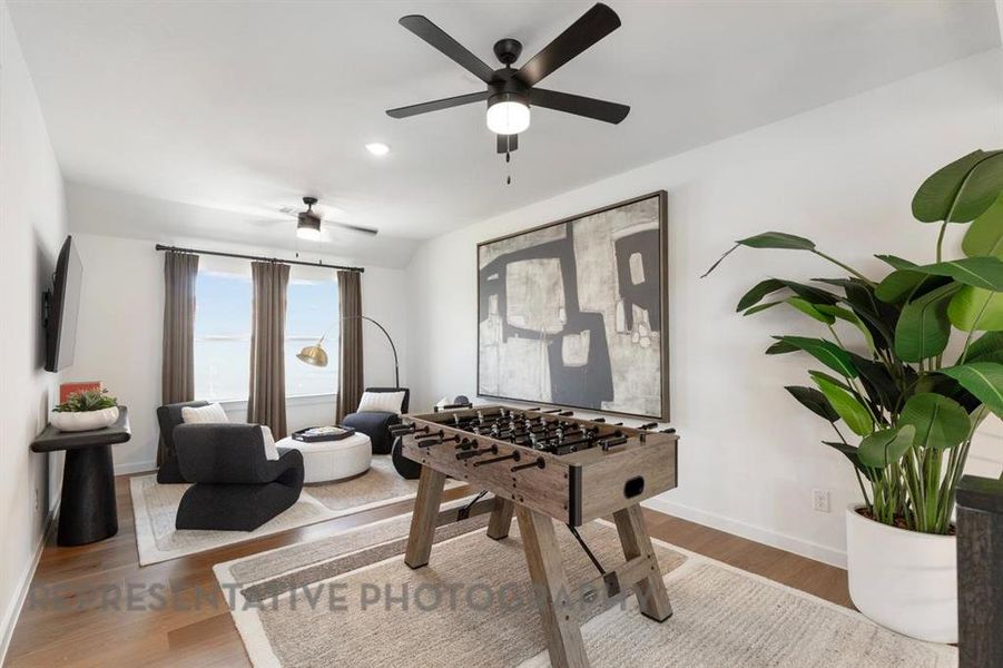 Furnished interior view inside a new home in Aster Park: 50ft. lots, McKinney (Image 18).