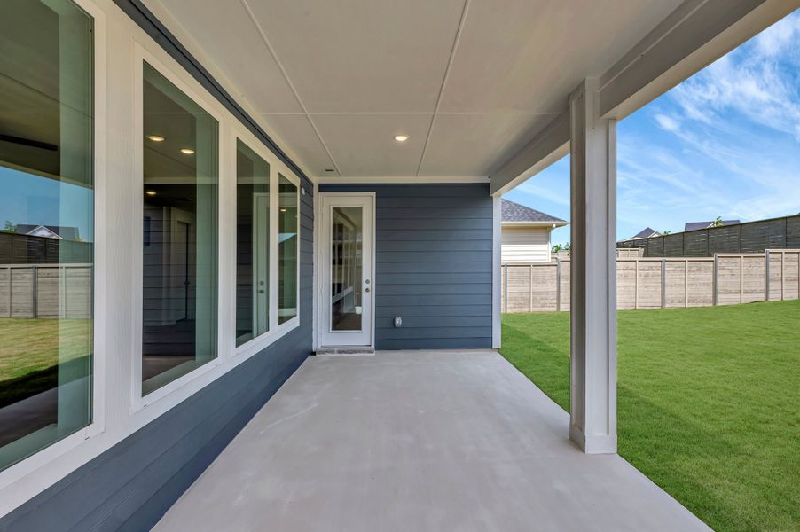 Exterior details and patio area of a home in Treeline, Justin (Image 24). Exterior details and patio area of a home in Treeline, Justin (Image 24).