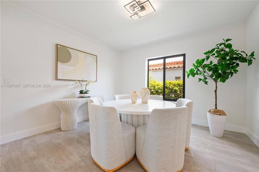 Furnished interior view inside a new home in , Miami Beach (Image 15). Furnished interior view inside a new home in , Miami Beach (Image 15).