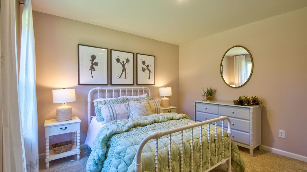 Furnished interior view inside a new home in Beaver Dam Crossing, Bailey (Image 36). Furnished interior view inside a new home in Beaver Dam Crossing, Bailey (Image 36).