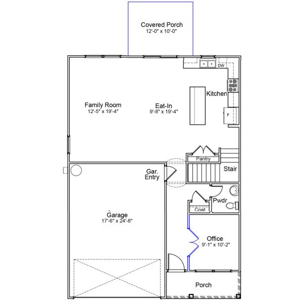 2D floor plan layout of this home in Six Oaks, Summerville, SC (Image 2). 2D floor plan layout of this home in Six Oaks, Summerville, SC (Image 2).