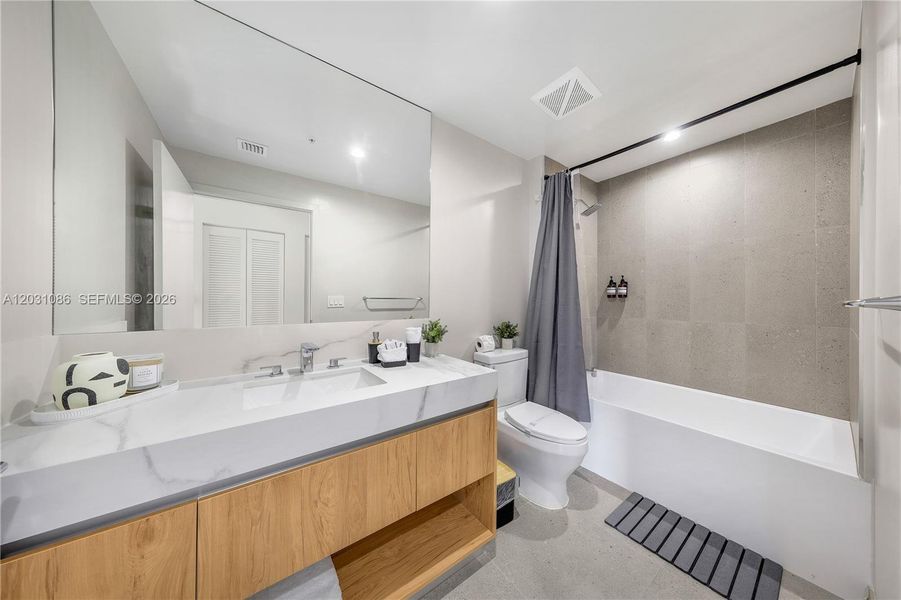Furnished interior view inside a new home in , Miami (Image 8).