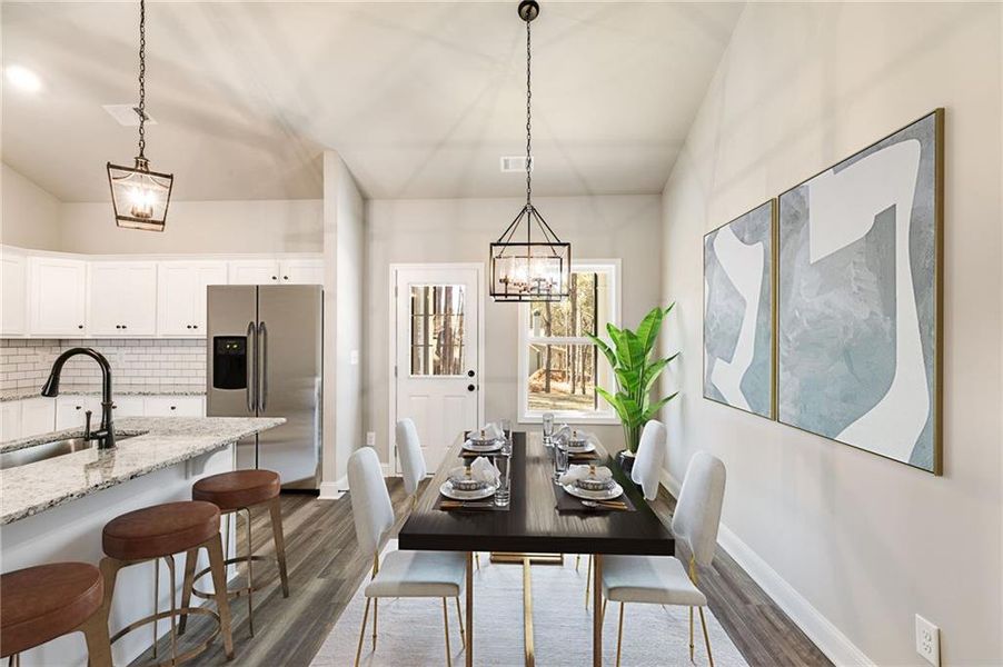 Furnished interior view inside a new home in , Buchanan (Image 9).