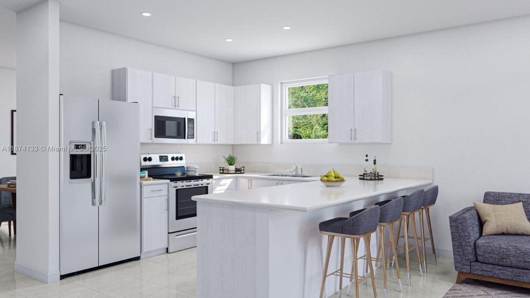 Furnished interior in a model home at Acacia Groves in Homestead (Image 5).