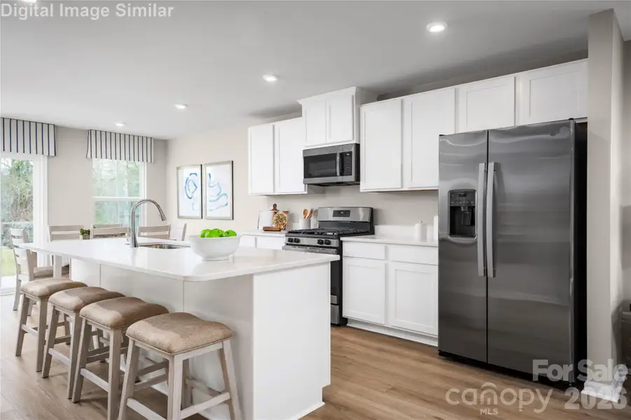 Beautiful Kitchen with GE Appliances Included.