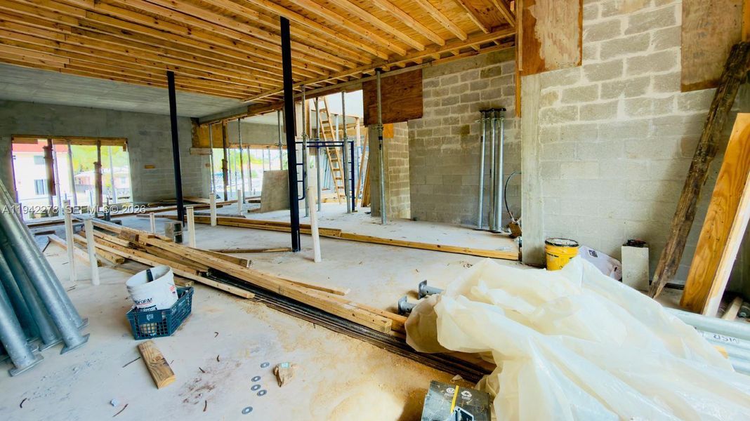 In-progress construction of a new home in , Pompano Beach, FL (Image 15).