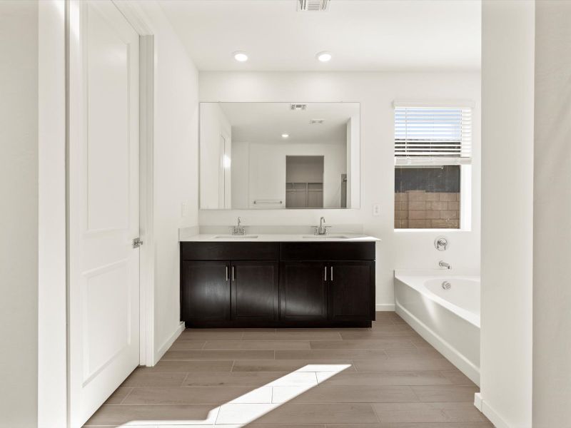 Furnished interior view inside a new home in Mesquite Mountain Ranch at Frontera, Surprise (Image 3).