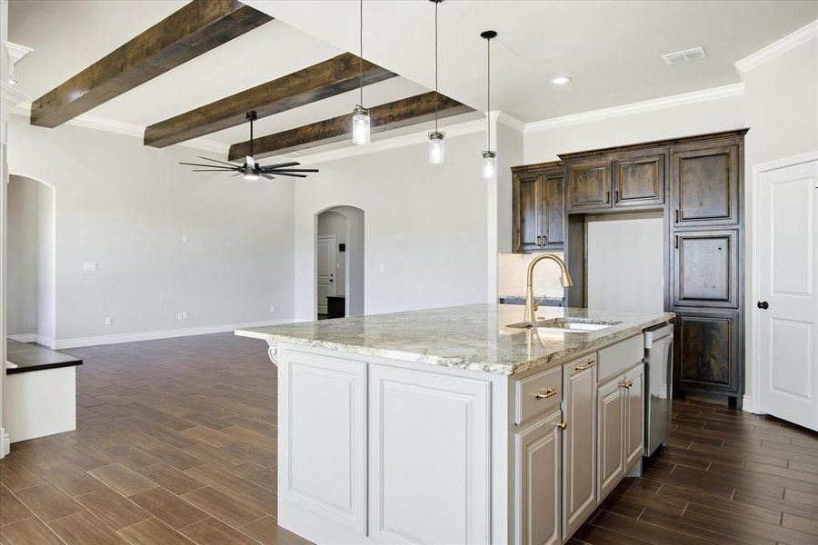 Furnished interior view inside a new home in , Granbury (Image 8).