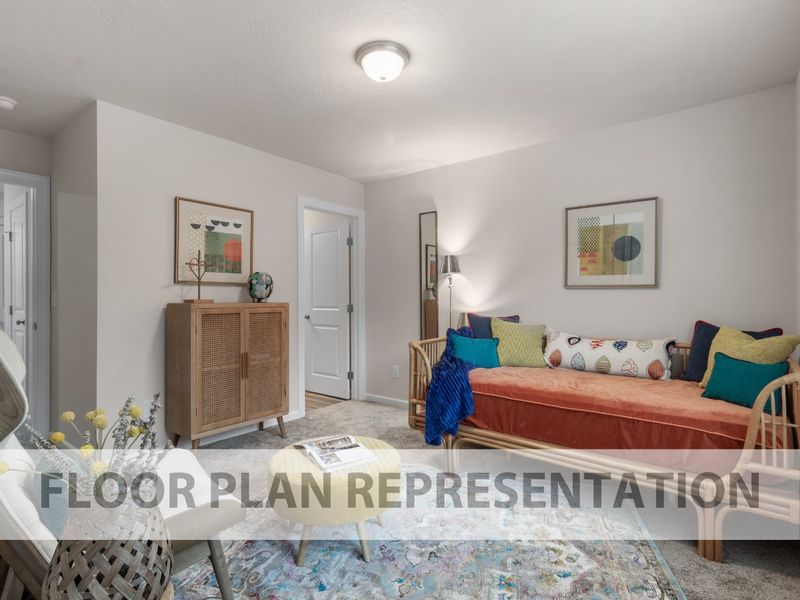 Athens Plan Secondary Bedroom | Ivey Homes