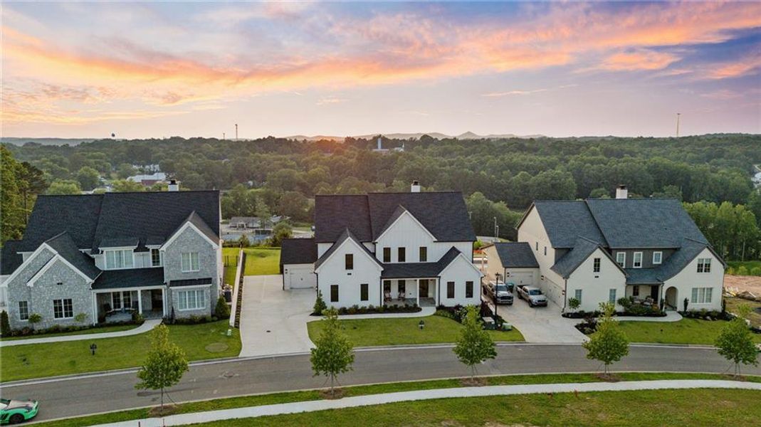 Front exterior of a new home in , Ball Ground, GA, highlighting curb appeal (Image 28).