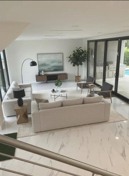 Furnished interior view inside a new home in , Fort Lauderdale (Image 6).