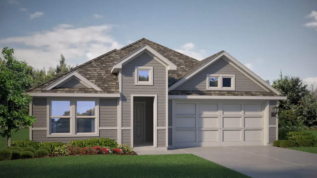 Representative exterior photo of a completed home built from the Lakeway by D.R. Horton in Hadley Farms, Godley, TX (Image 19).