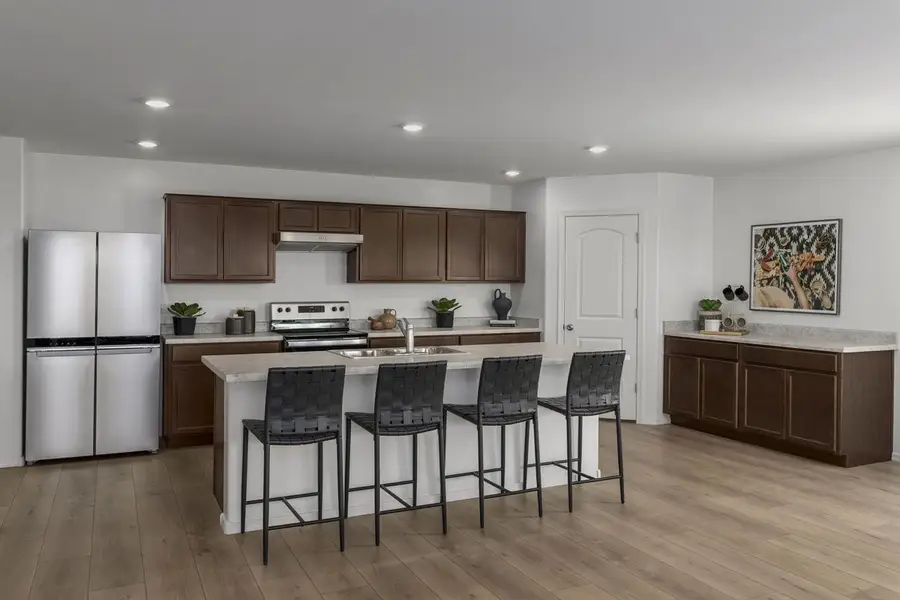 Furnished interior view inside a new home in Ventana de Estrellas Enclaves, Goodyear (Image 4).