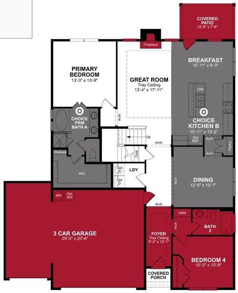 Beazer Homes Verandah Avalon floorplan.