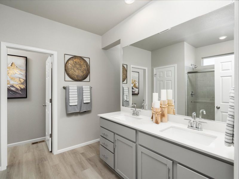 Furnished interior view inside a new home in Paint Brush Hills, Peyton (Image 11).