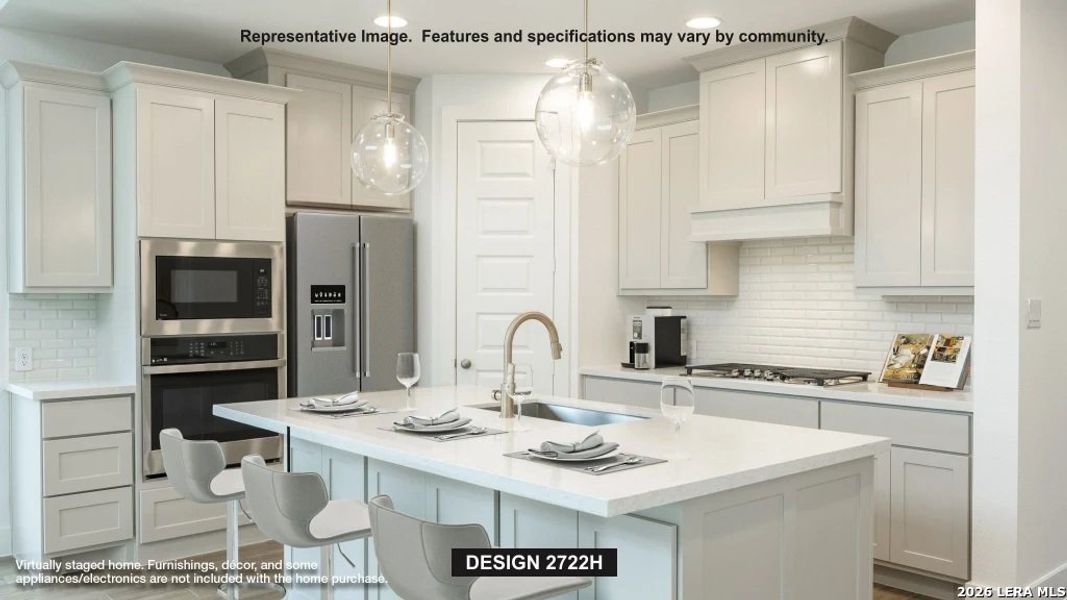 Furnished interior view inside a new home in Hidden Canyon, San Antonio (Image 3).