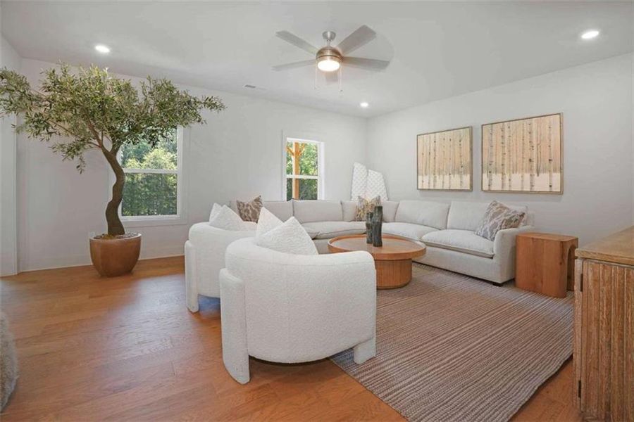 Furnished interior view inside a new home in Steeplechase, Hoschton (Image 18).