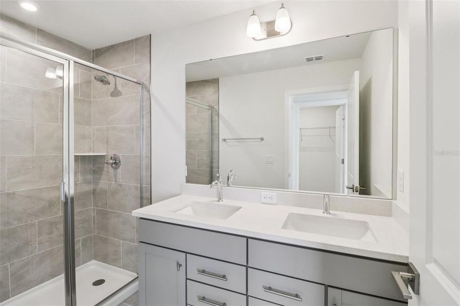 Furnished interior view inside a new home in Cyrene at Harmony, St. Cloud (Image 11).