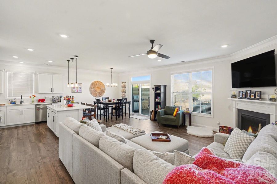 Furnished interior view inside a new home in Falls Cove, Troutman (Image 5). Furnished interior view inside a new home in Falls Cove, Troutman (Image 5).