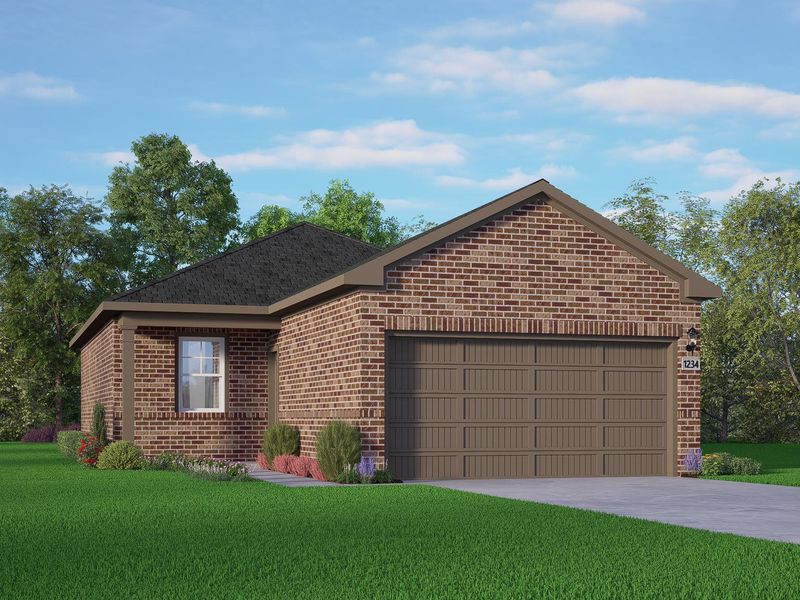 Representative exterior photo of a completed home built from the The Comal F by Davidson Homes LLC in Spring Branch Crossing, Conroe, TX (Image 21).