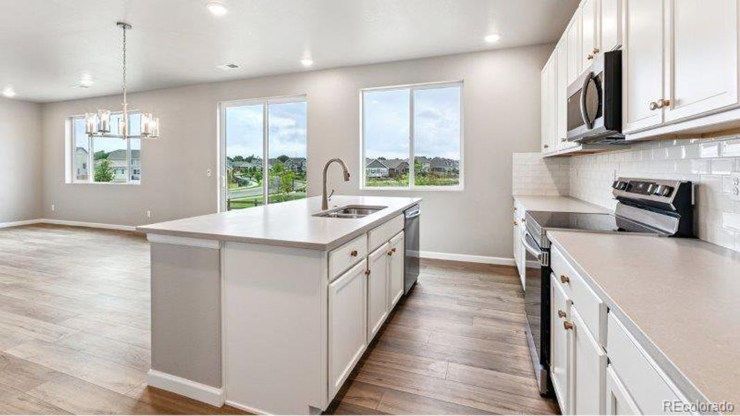 Furnished interior view inside a new home in Highlands Preserve, Mead (Image 10).