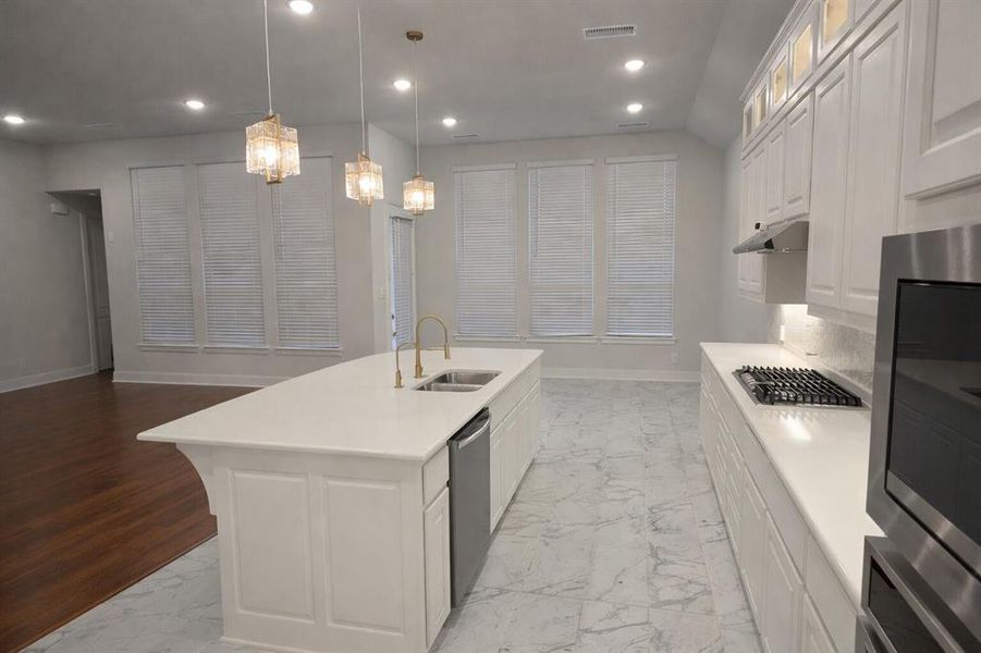 Furnished interior view inside a new home in , Fate (Image 8).