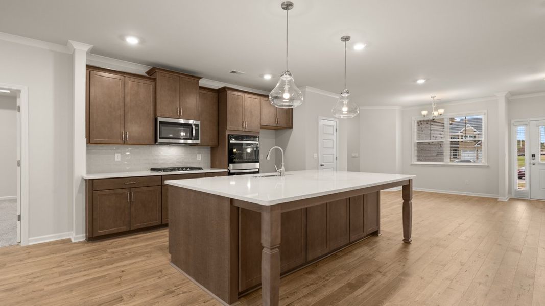 Furnished interior view inside a new home in Heritage Pointe, Senoia (Image 5).