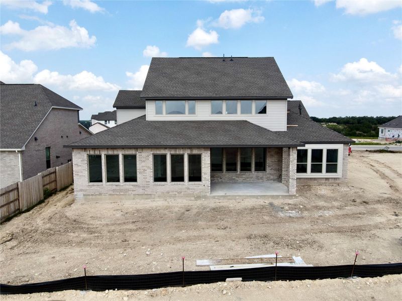 Rear of Home and Private Backyard