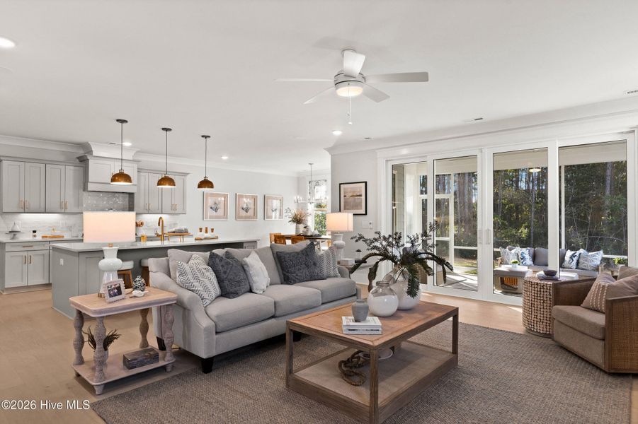 Furnished interior view inside a new home in East & Mason, Wilmington (Image 10). Furnished interior view inside a new home in East & Mason, Wilmington (Image 10).