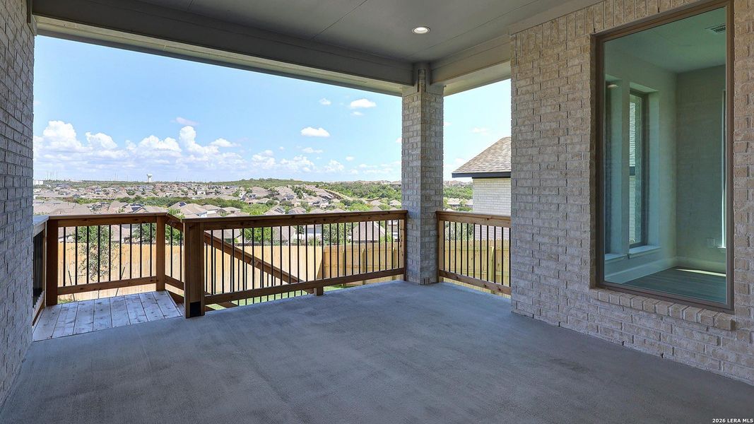 Exterior details and patio area of a home in Ladera, San Antonio (Image 23).