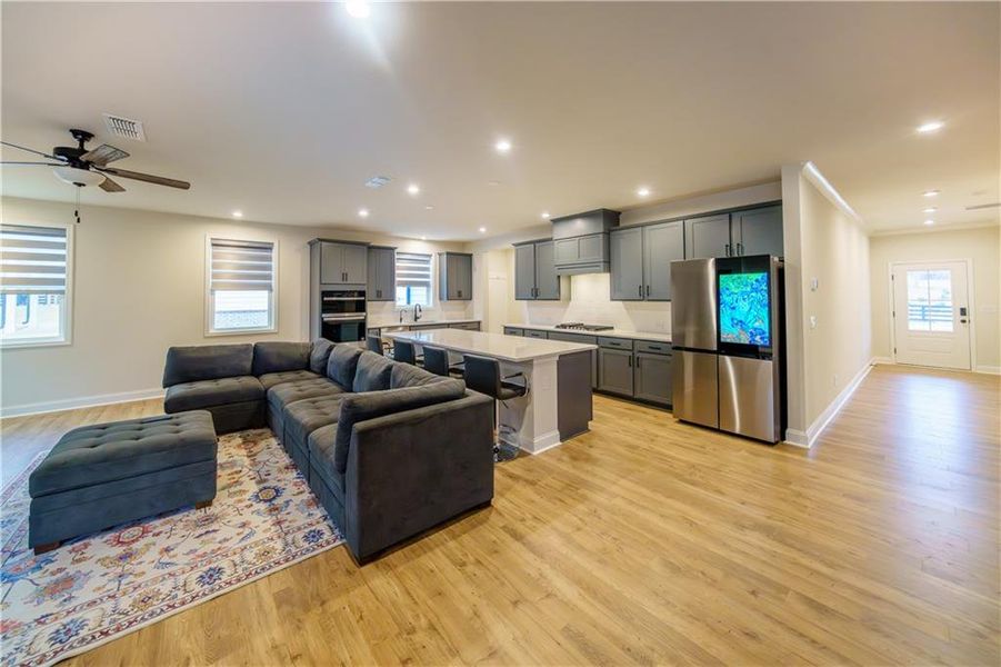 Furnished interior view inside a new home in , Powder Springs (Image 14). Furnished interior view inside a new home in , Powder Springs (Image 14).