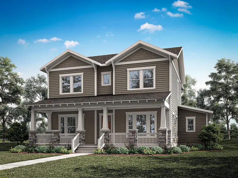 Representative exterior photo of a completed home built from the Marathon by Mattamy Homes in Celebration - Island Village, Celebration, FL (Image 2). Representative exterior photo of a completed home built from the Marathon by Mattamy Homes in Celebration - Island Village, Celebration, FL (Image 2).