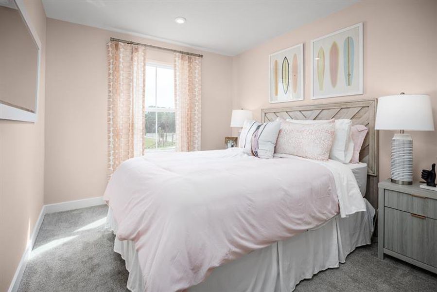 Representative furnished interior of a home built from the Allegro by Ryan Homes in Lake Mattie Preserve Townhomes, Auburndale (Image 12).
