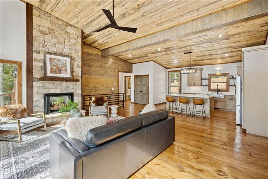 Furnished interior view inside a new home in , Mineral Bluff (Image 6).